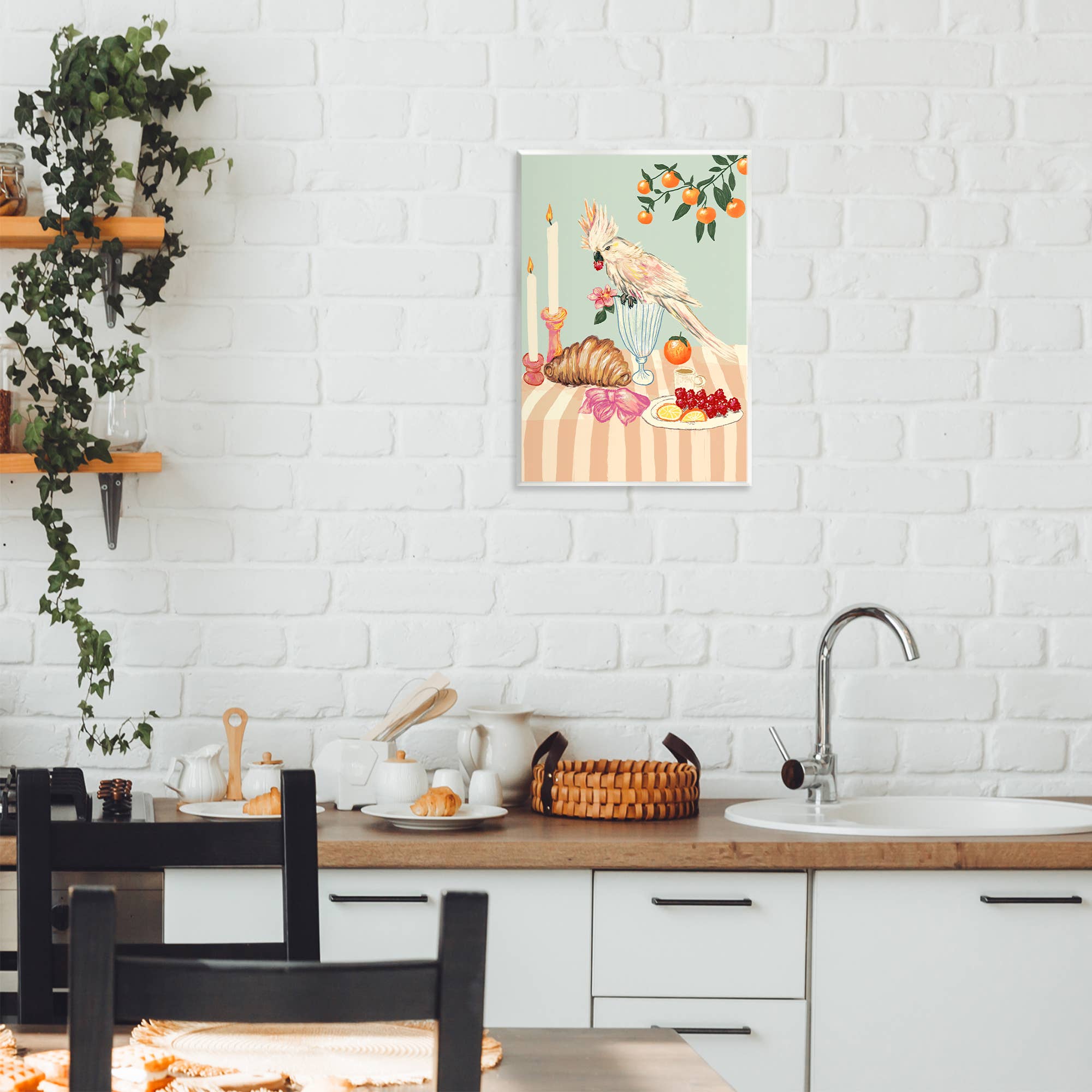 Stupell Industries - Wholesale Wall Sign - Breakfast With Cockatiel Bird Wall Plaque2