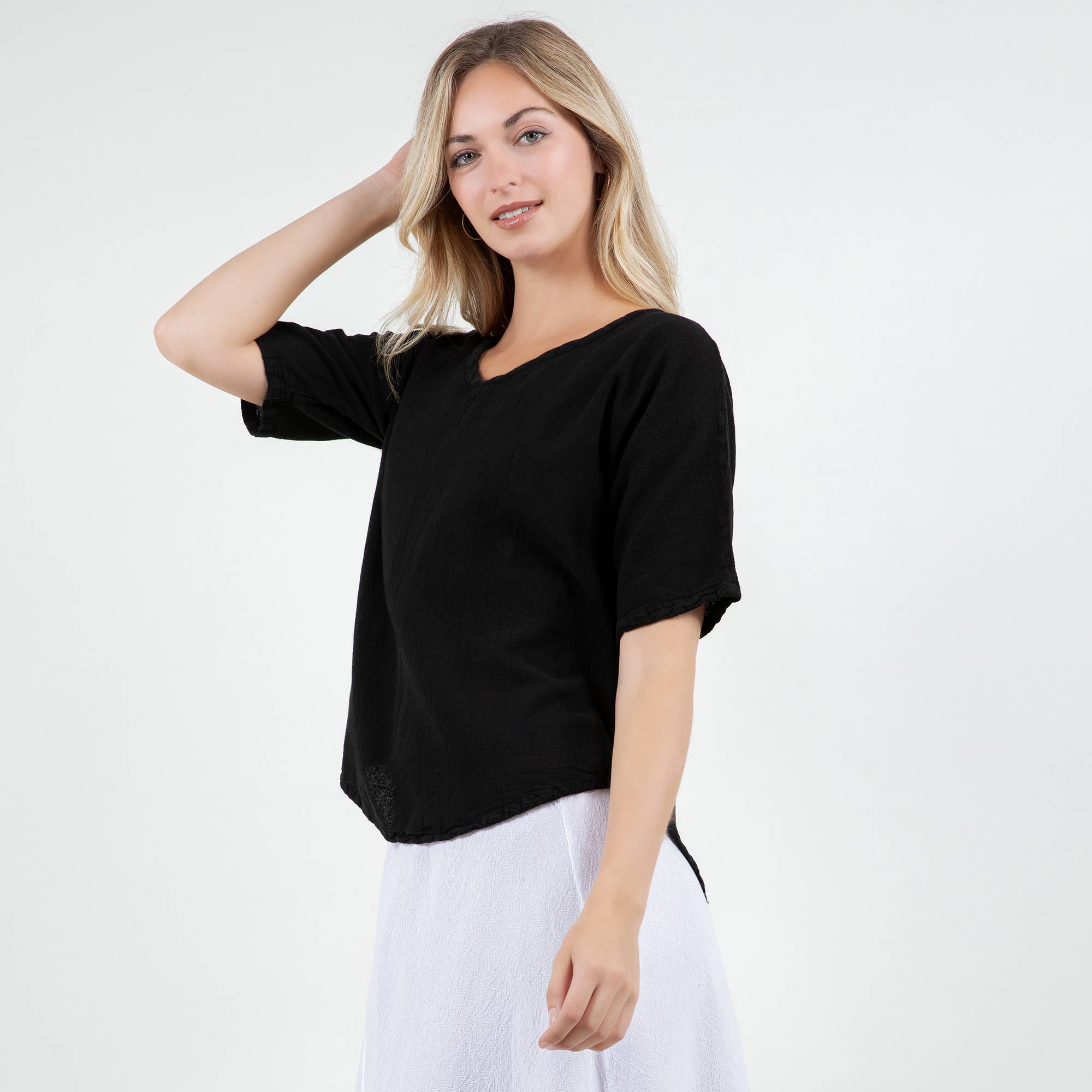 Cottonways – wholesale Blouse – Women’s – Mary Top 100% Cotton Gauze36