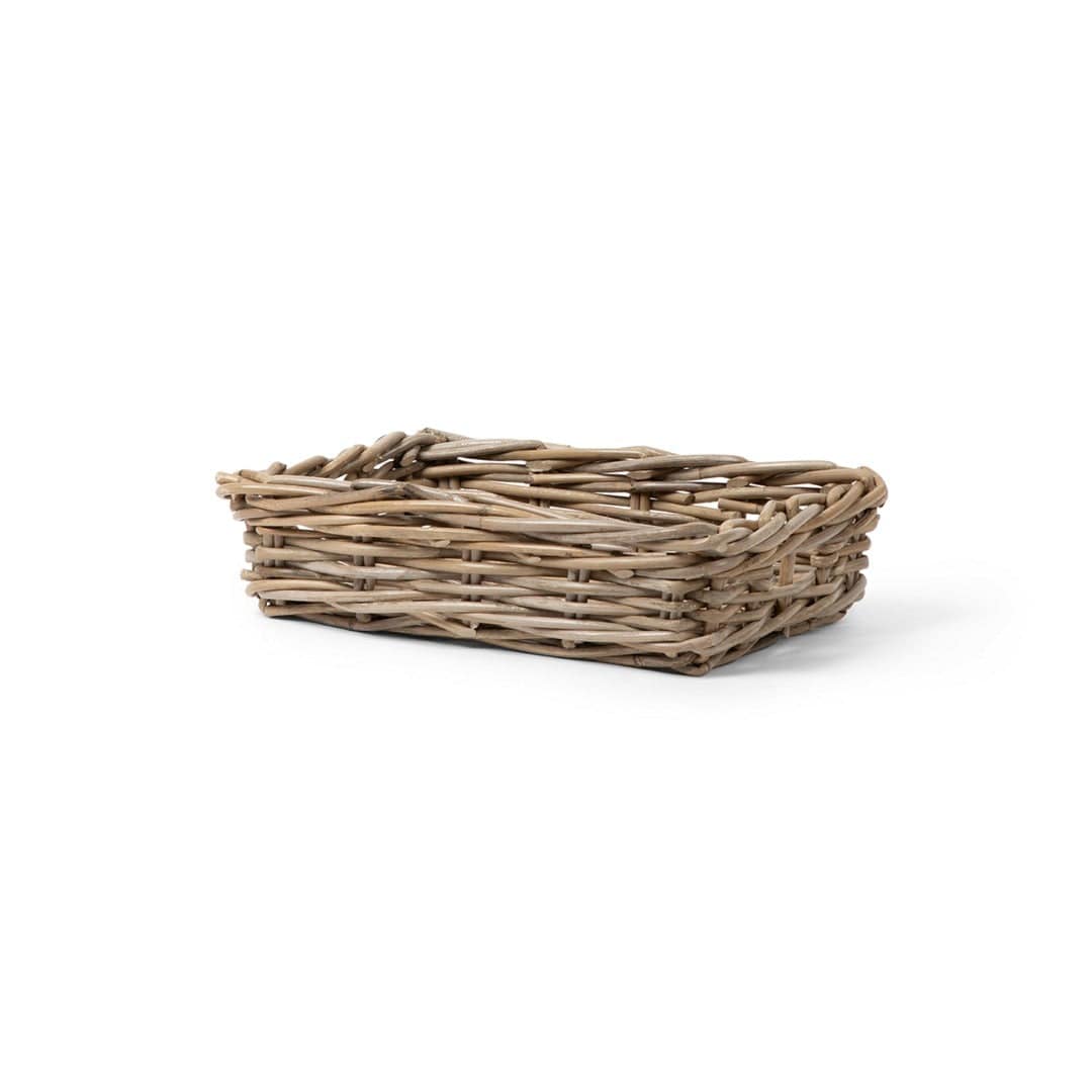 Basketly - Wholesale Decorative Tray - Rattan Rectangle Basket Tray0