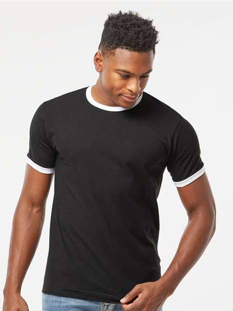 Tultex Unisex Fine Jersey Ringer Blank T-Shirt | Retro 246 and other Purchase Wholesale ringer. Free Returns & Net 60 Terms on Faire trending on Faire.