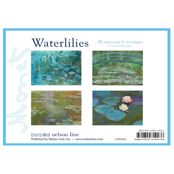 Nelson Line - Wholesale Stationery/Notecard Set - Claude Monet Box Set - 20 cards & envelopes2
