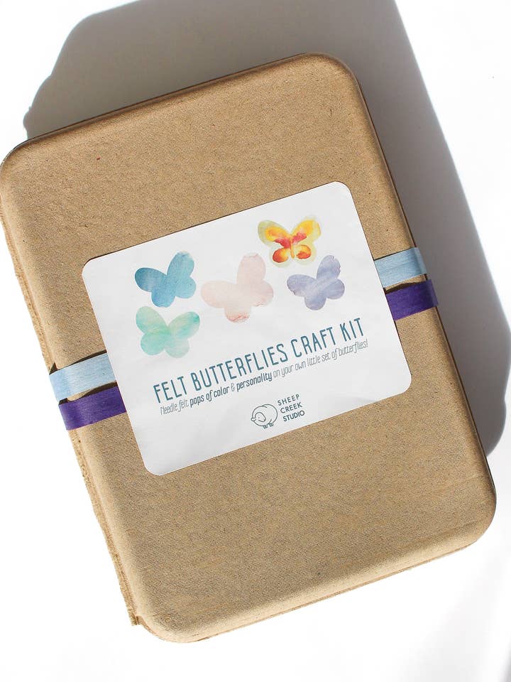 Butterfly Felting Craft Kit for wholesale by Sheep Creek Studio