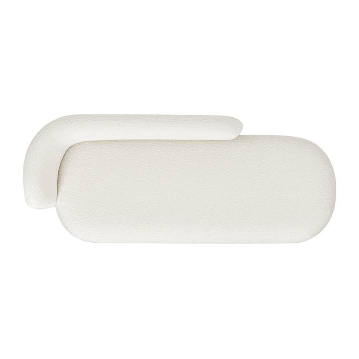 Jennifer Taylor Home - Wholesale Sofa - Scandinavian Modern Right Facing Curved Arm Chaise Lounge