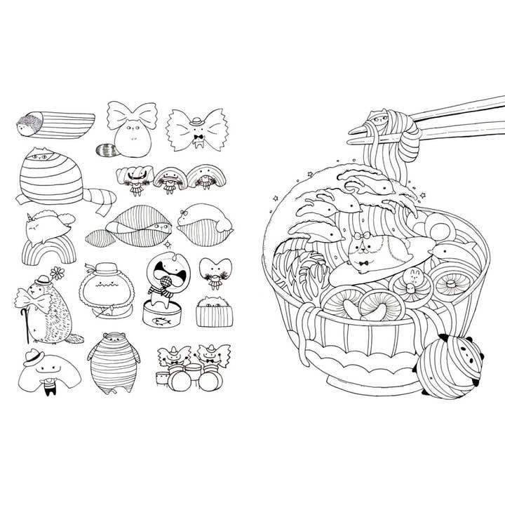 Hachette Book Group - Wholesale Coloring & Activity Book - Kids & Baby - A Million Kawaii Cuties Coloring Book3