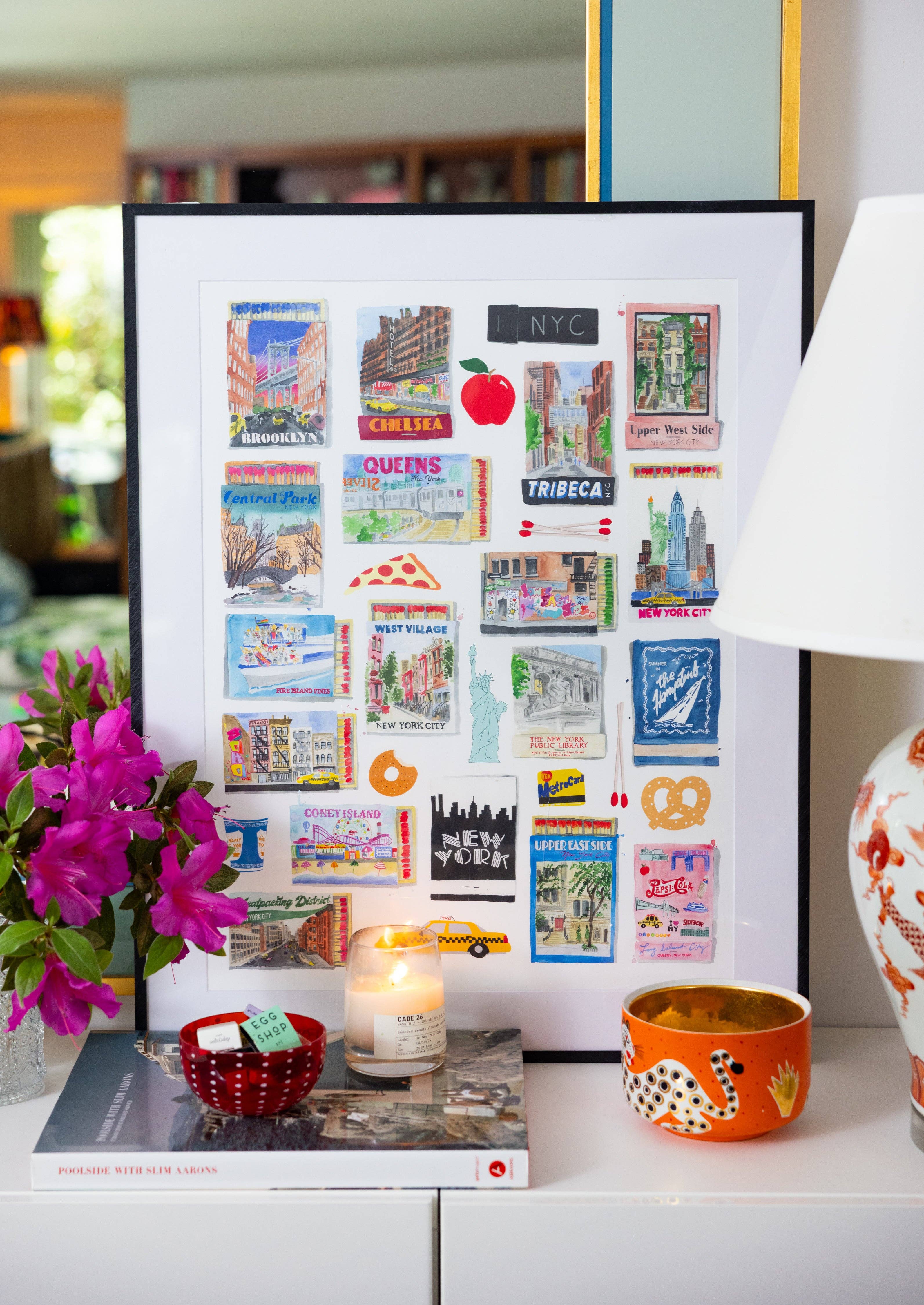 Furbish Studio - Wholesale Art Print - NYC Boroughs Matchbook Art Print1