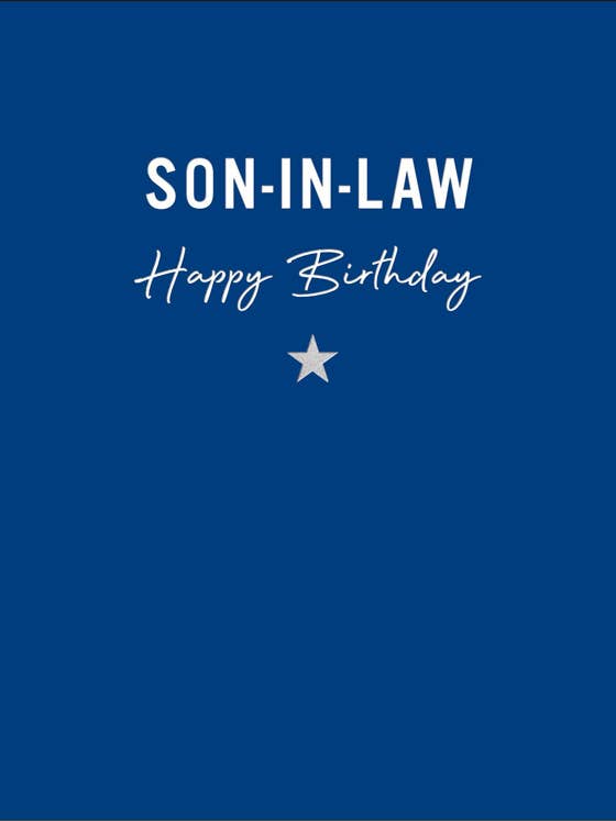 Biglietto di compleanno, genero, parte della famiglia per la vendita all'ingrosso da parte di Piccadilly Greetings