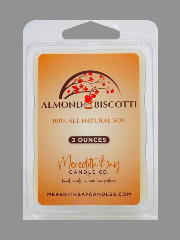 Mandel Biscotti Wax Smelt for engroshandel hos Meredith Bay Candle Co