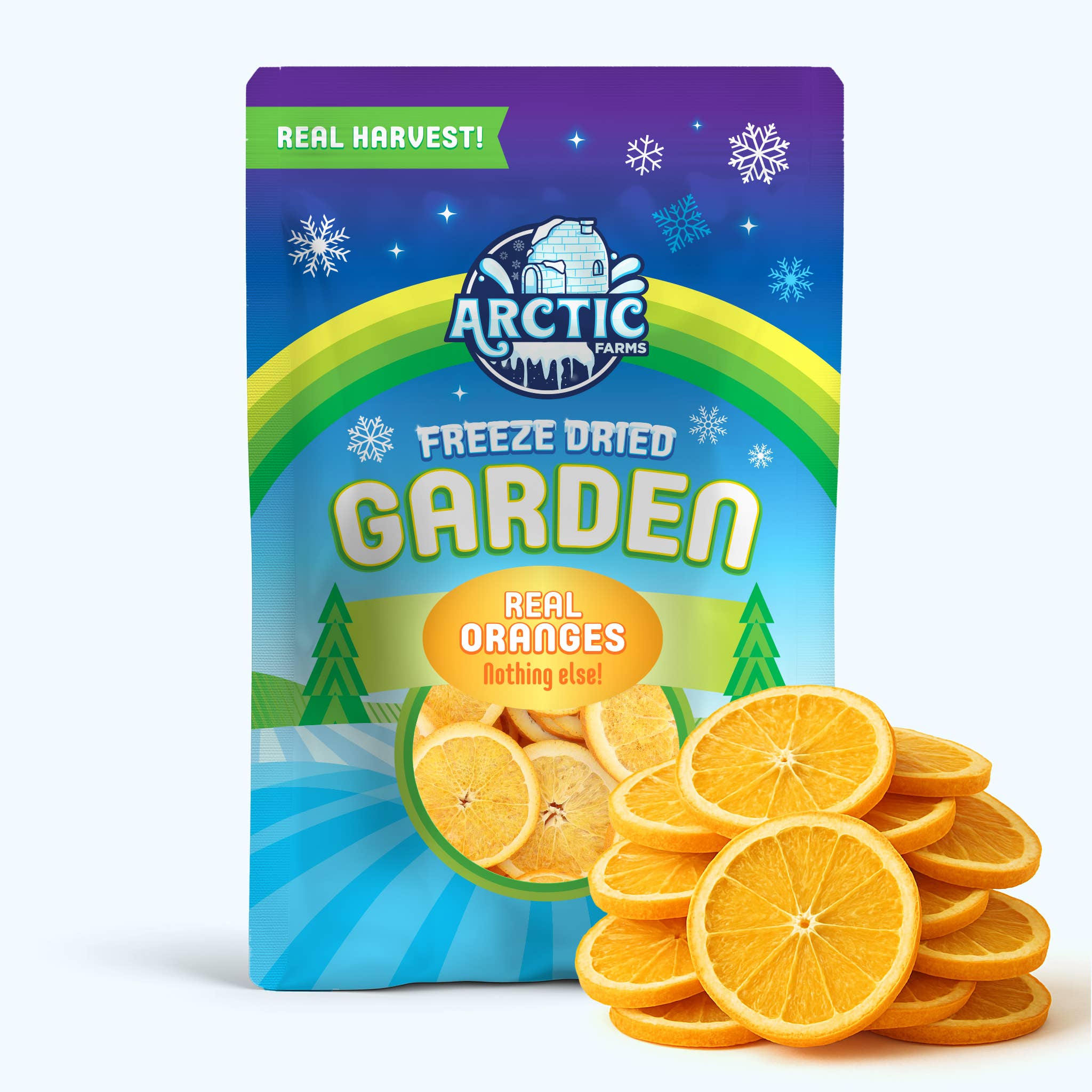 Arctic Farms – wholesale Dried/dehydrated fruit – Arctic Farms Garden Freeze Dried Orange Slices (Real Fruit)2