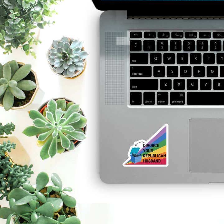 GetBullish - Vendita all'ingrosso Adesivo - Adesivo in vinile fustellato lucido «Divorce Your Republican Husband»2