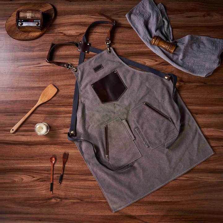 RockCow Leather Studio - Wholesale Apron - Custom Canvas Apron for Men and Women, Apron for Cooking, Woodworking, Barbeque, Gifts for Men, Gift for Him6