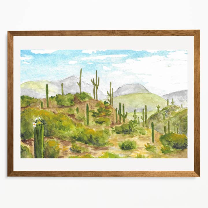 Desert Art Print for wholesale by E R Kess Designs