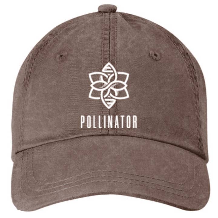 Pollinator + Spirit Bee Pigment Dyed Brown Cap for wholesale by Honeyopathy