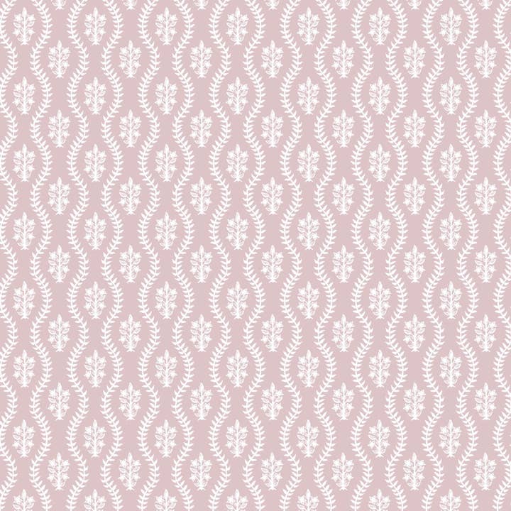 JSH Home Essentials - Wholesale Flat Wrap - Scalloped Dahlia Wrapping Paper in Rose