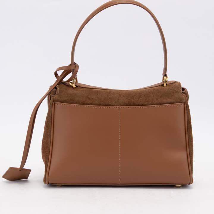CCOCCI - Wholesale Satchel - Women's - SYDNEY-S CLASSIC GENUINE SUEDE LEATHER SATCHEL BAG4