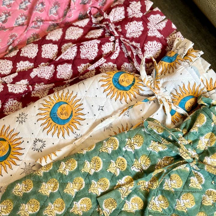 Cosy Buddha - Wholesale Hot/cold compress - Quilted Block Printed Hot Water Bottle Covers14