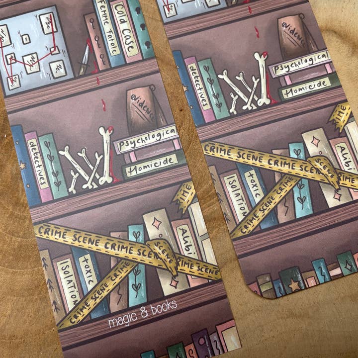 Magic&Books - Wholesale Bookmark - Genre Bookmark Crime / Thriller2