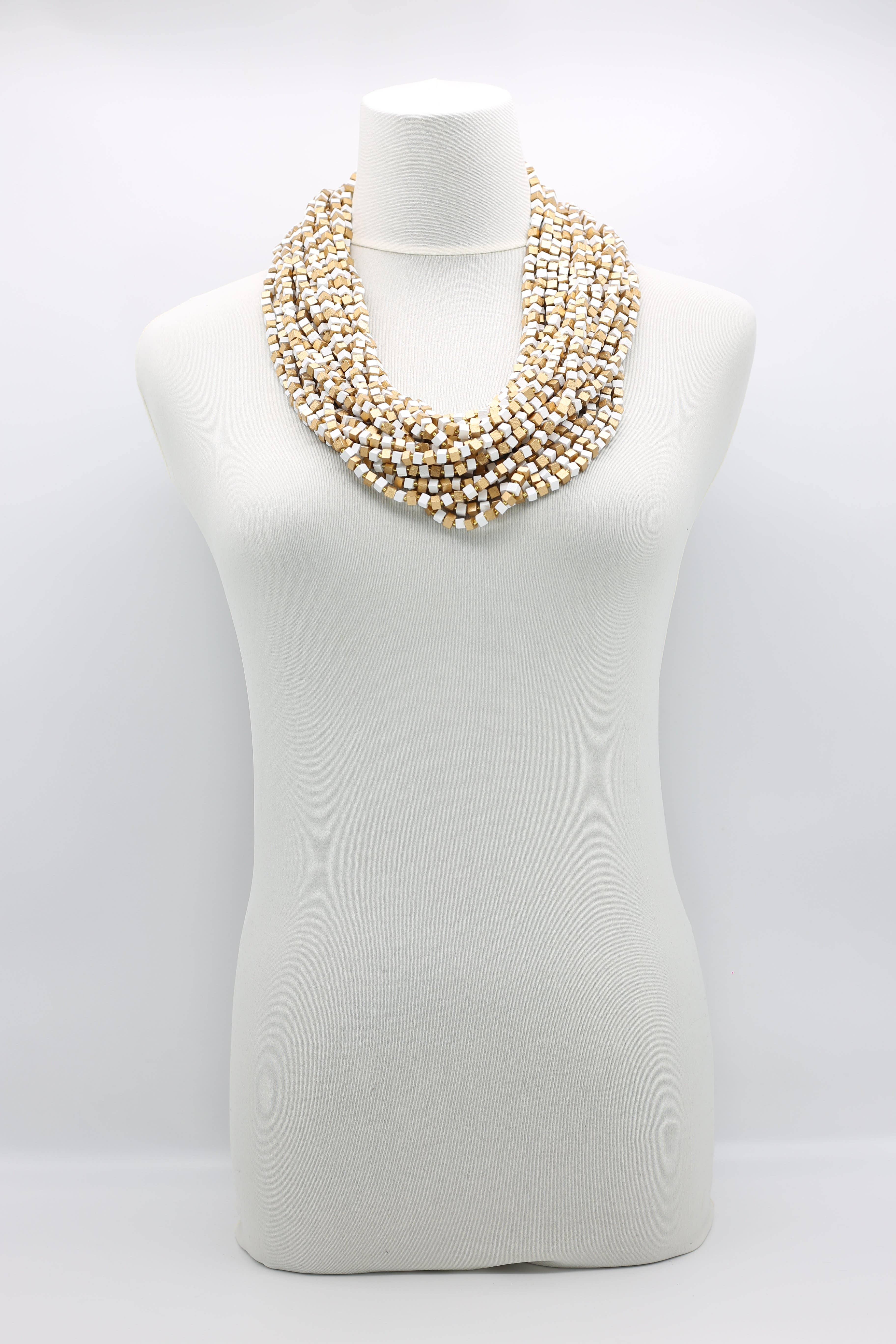 Jianhui London – Engroshandel Perlehalskæde – Den næste Pashmina halskæde Træperler - Mosaic Art42