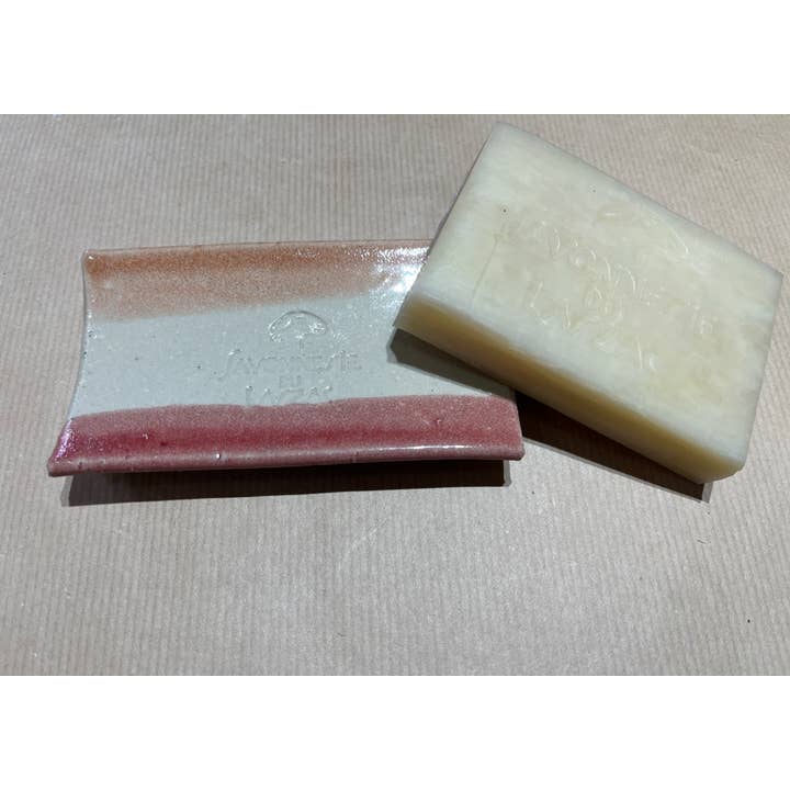 Savonnerie du Larzac - Wholesale Bar Soap - Ceramic soap dish and 2 soaps 100g1
