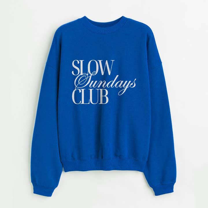 Slow Sundays Club Sweatshirt für den Großhandel von House of Lulu