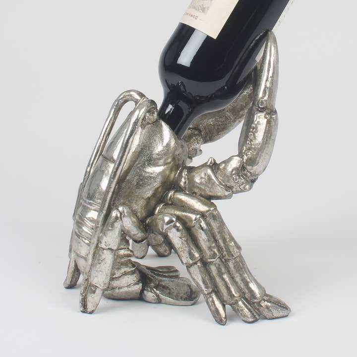 Silberner Hummer Weinflaschenhalter für den Großhandel von Originals International Ltd