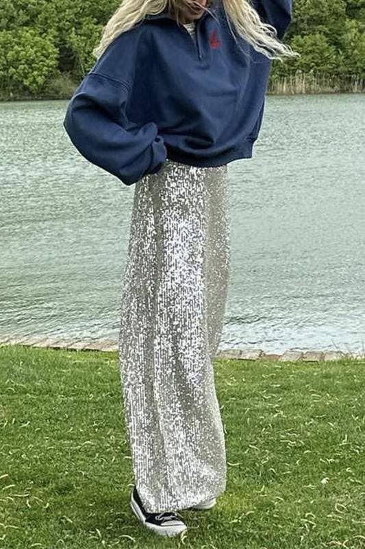 Queen Fashion - Wholesale Skirt - Women's - sequins long skirt8