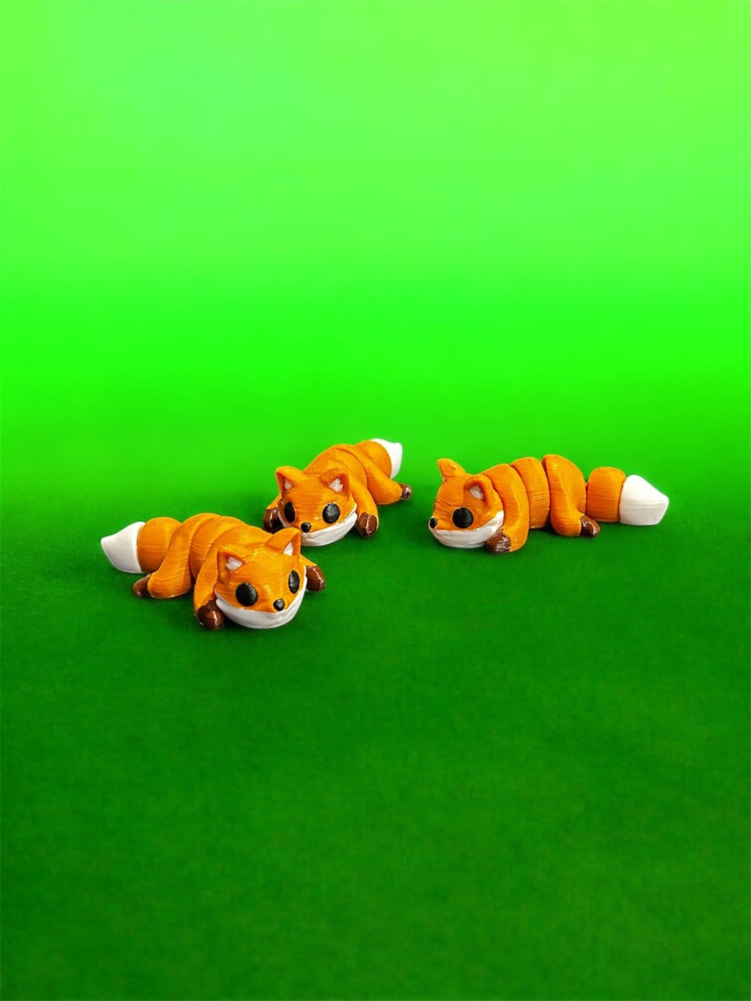 3D in Paradise - Wholesale Fidget Toy - Kids - Mini FOX fidget toy articulated 3D printed pocket pet