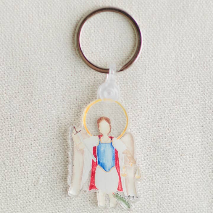Emily S Pitre Art – wholesale Keychain – Unisex – St. Michael the Archangel Keychain