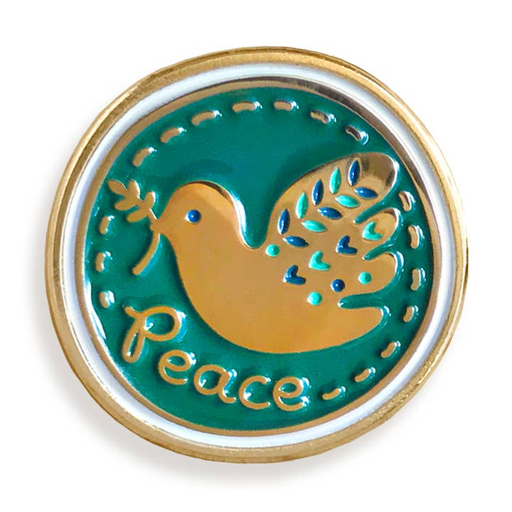 Fred Dove Emalje Pin for engroshandel hos Night Owl Paper Goods