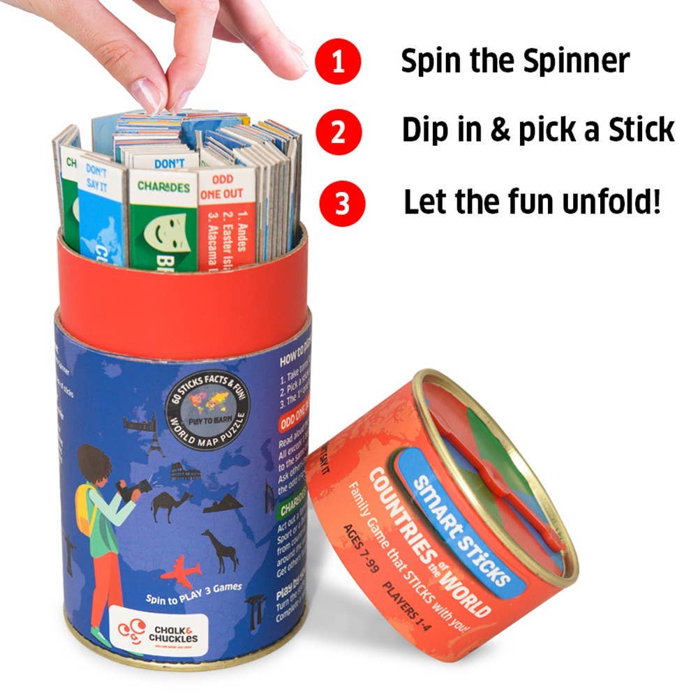 Bambini - Vendita all'ingrosso Gioco di logica - Bambini - Smart Sticks: Paesi del mondo - Divertente apprendimento1