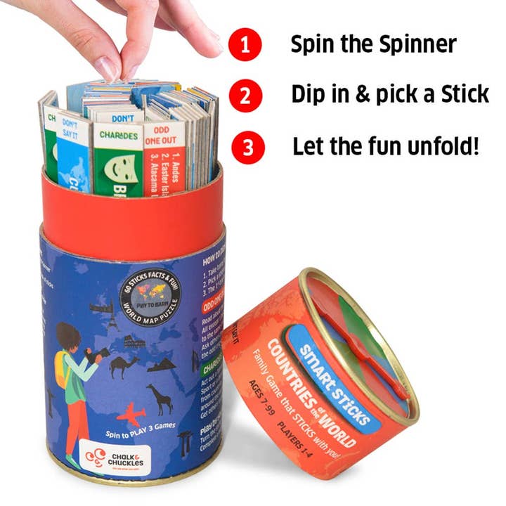 Bambini - Wholesale Brain Game - Kids - Smart Sticks-Countries of the World Fun Learning1