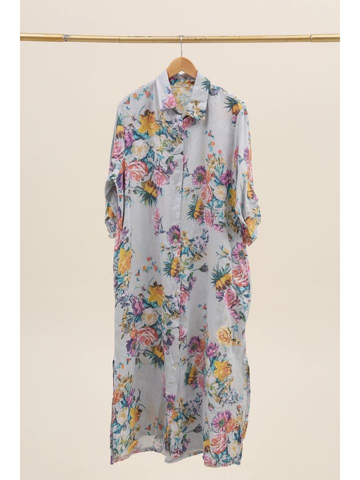 la maison des fibres naturelles - Wholesale Button Down Shirt - Women's - shirt 2753 50% linen 50% cotton1