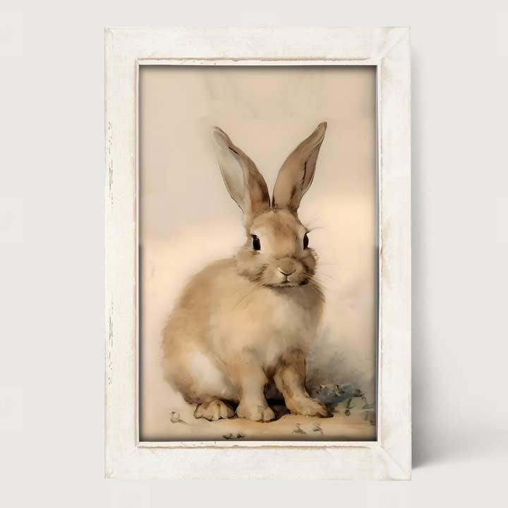 Sitting Bunny - Vertical Frame for wholesale by ginger blue