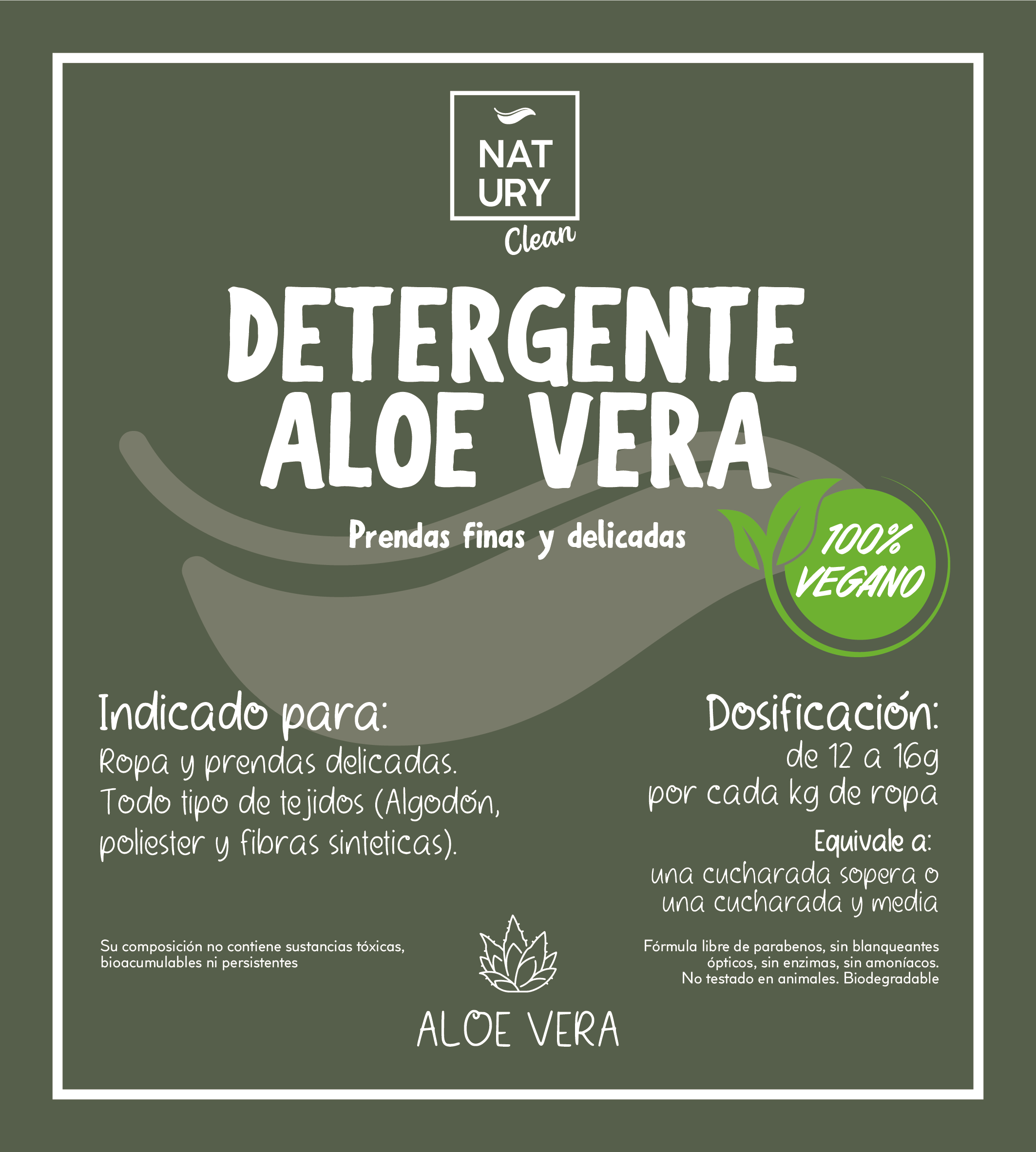 Natury Greencare - Wholesale Liquid Laundry Detergent - Aloe Vera Detergent for Fine and Delicate Garments 20 lt1