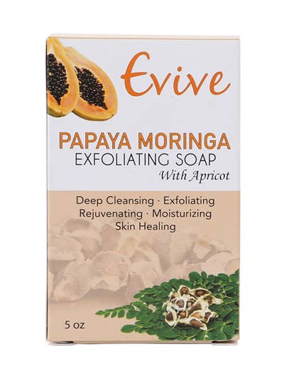Evive Papaya Moringa soap 5oz for wholesale by EVIVE