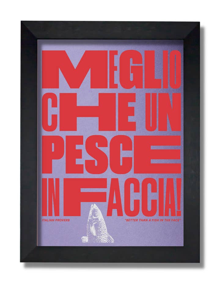 'Fishy' Screen Print - Julia Whalley for wholesale by Printed by Us