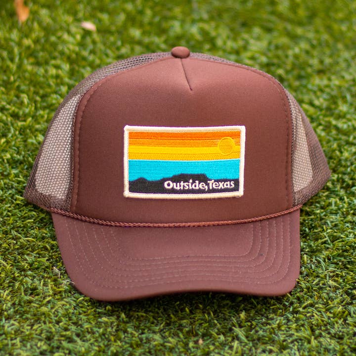 Outside, Texas - Wholesale Trucker Hat - Unisex - OTX Foam Trucker: Horizon Patch9