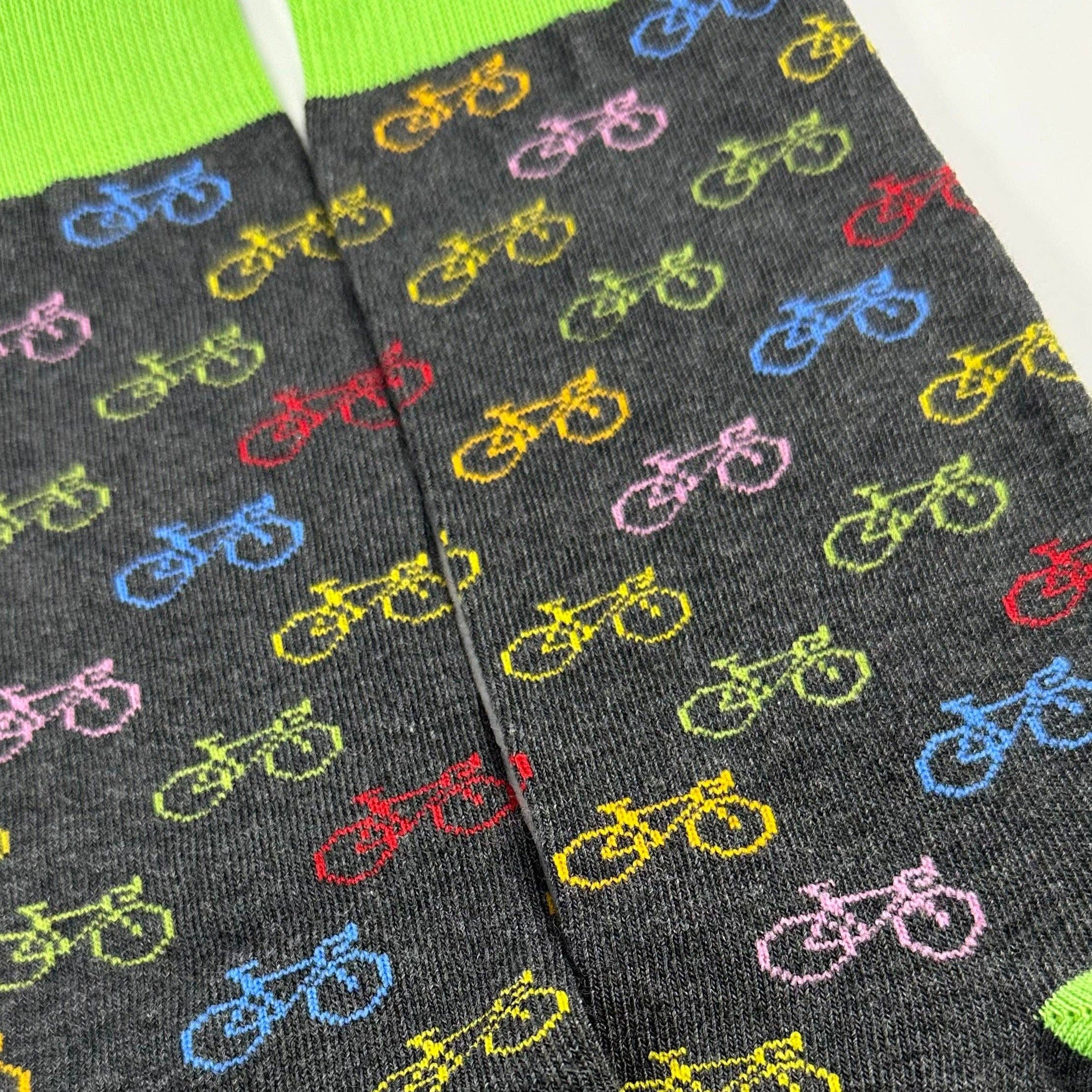 Sock Panda - Wholesale Socks - Unisex - Colorful Bicycle Pattern Socks from the Sock Panda (Adult Large - Men's Shoe Sizes 8-12)2