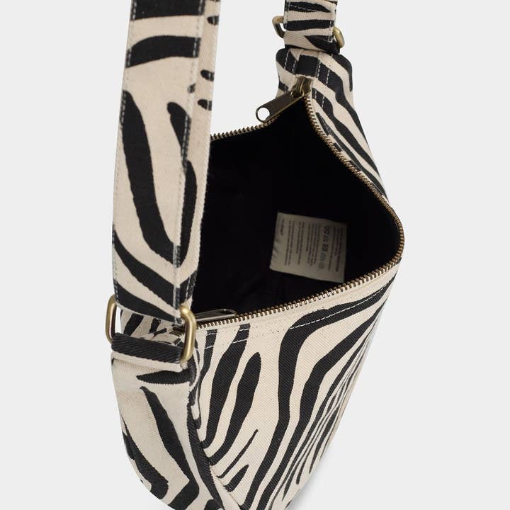 Hindbag - Wholesale Belt Bag - Women's - Andrea Fanny Pack in Cream Zebra6