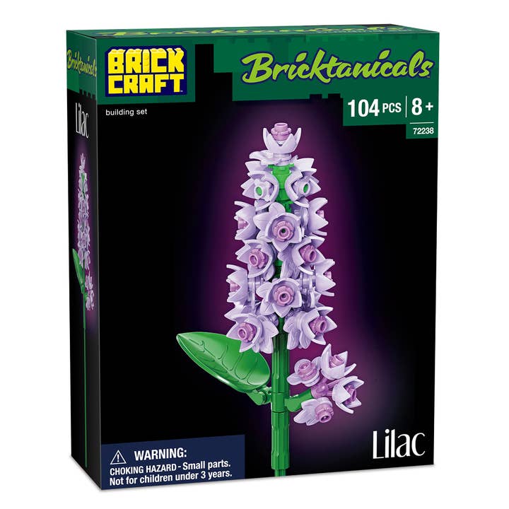 Brickcraft - Wholesale Building Set - Kids - Lilac Botanical Flower Building Kit3