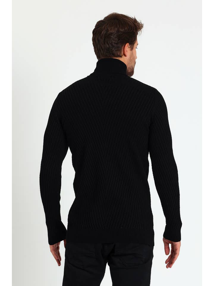 JU GROUP - Wholesale Knit Sweater - Men's - 1640 - MEN'S TURTLENECK SWEATER1