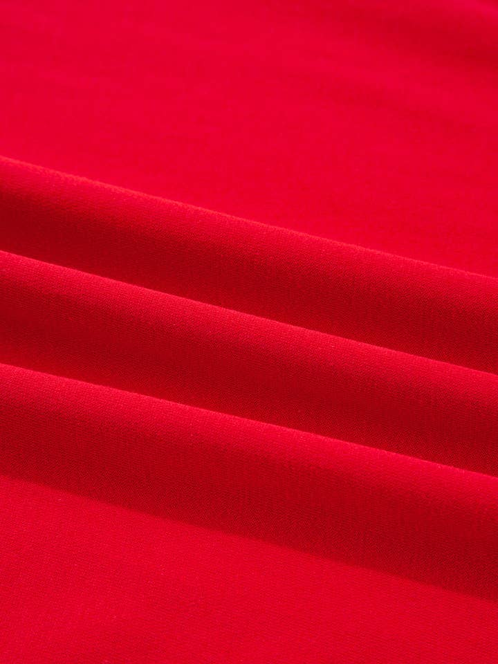 Fiery Red Varsity Striped Sleeve Drop Shoulder Sweatshirt and Short Set for wholesale on Faire14