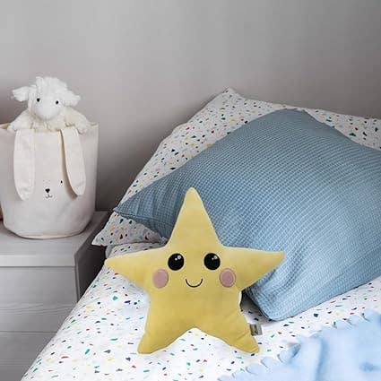 KINREX – Großhandel Kuschel-/Plüschtier – Kind & Baby – Gelbes, sternförmiges Plüschtier, 13,5 x 16,5 Zoll5