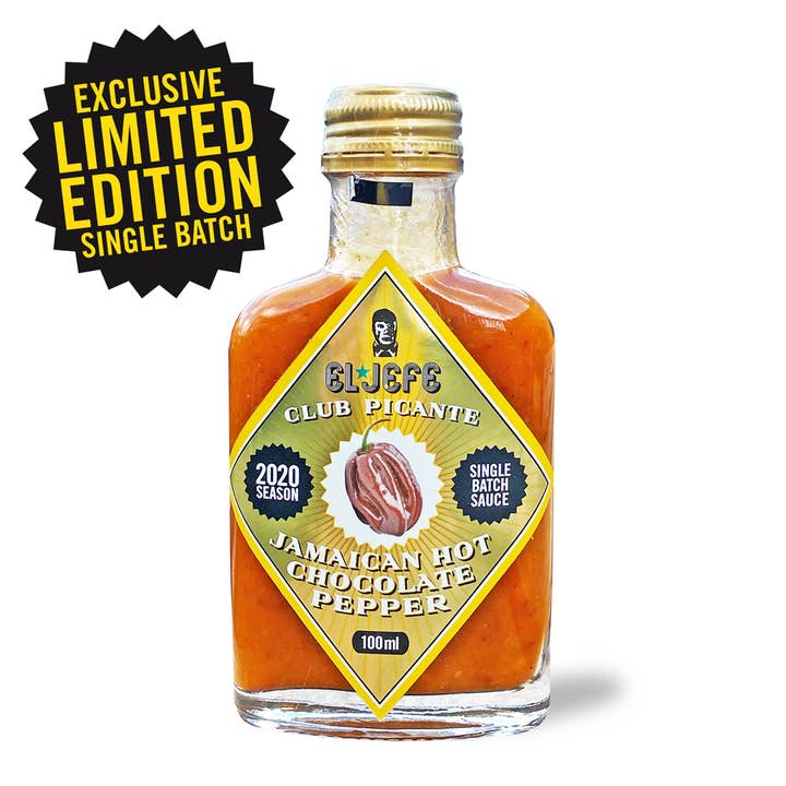 Very Hot Sauce Jamiacan Hot Chocolate Pepper for wholesale by El Jefe Hot Sauce