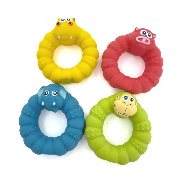 Cheerhunting - Wholesale Pet Chew Toy - Dog - Petkin – Animal Head Rubber Chew Rings4