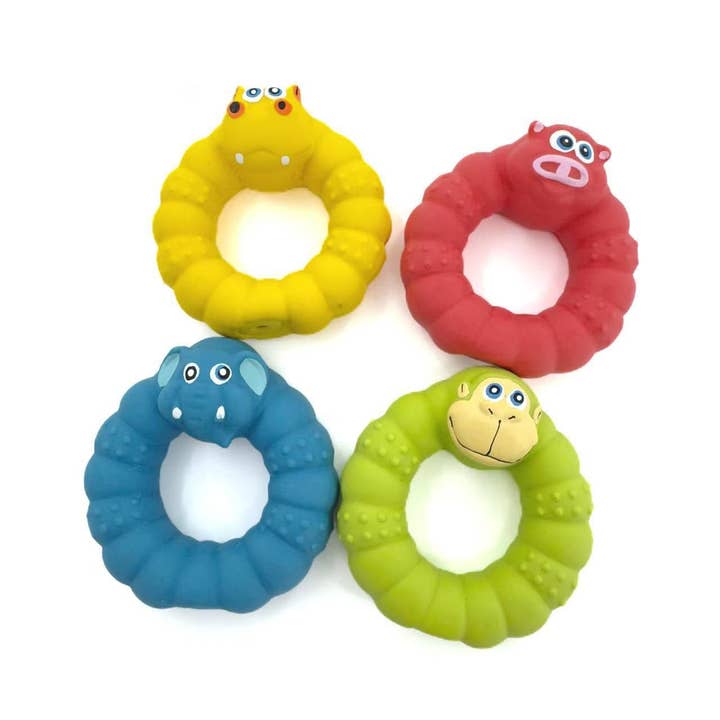 Cheerhunting - Wholesale Pet chew toy – Dog - Petkin – Animal Head Rubber Chew Rings4