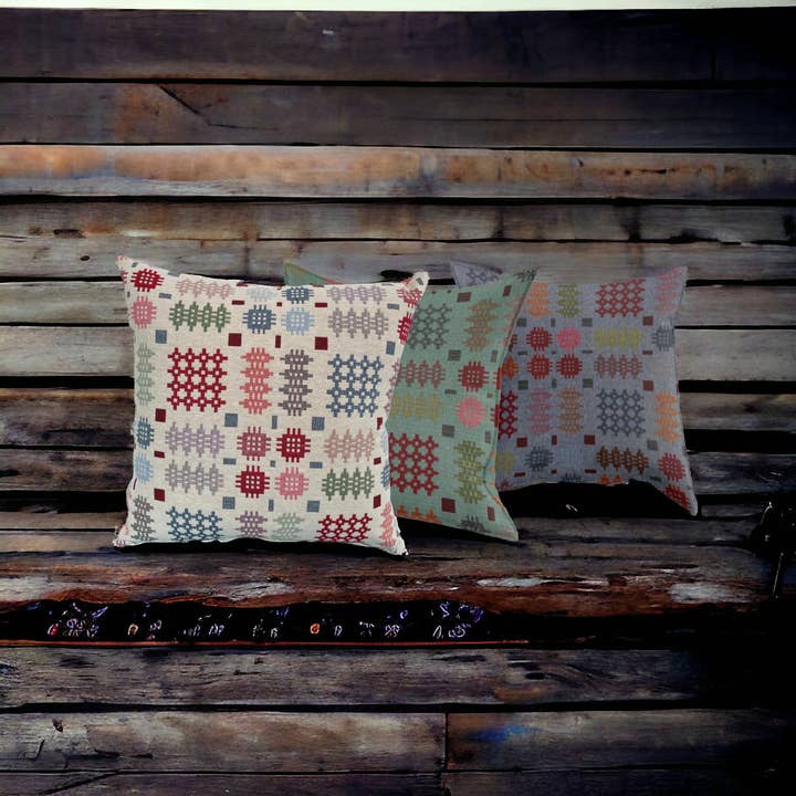 Coperta quadrata Welsh Tapestry Blanket (solo fodere per cuscini) per la vendita all'ingrosso da parte di Moose & Co