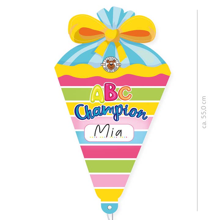 Trendhaus – Großhandel Luftballons – ABC CHAMPIONS Folienballons, 3-fach sortiert