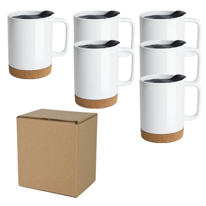 14 OZ Sublimation Mugs with Cork base and Splash proof lid and other Purchase Wholesale sublimation coffee mug blanks. Free Returns & Net 60 Terms on Faire trending on Faire.