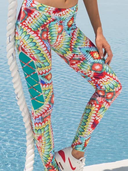 WILD HEART - Laced Panel Skinny Legging for wholesale by Luli Fama