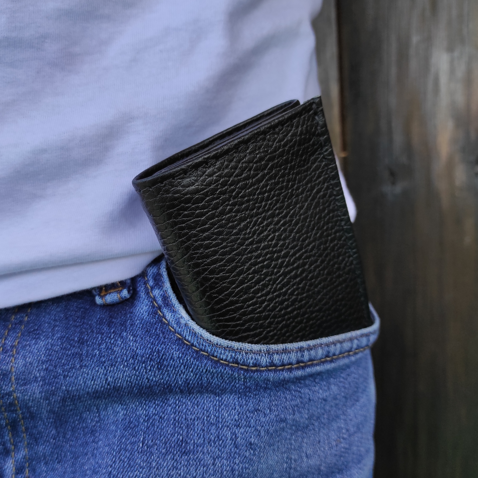 Atitlan Leather - Vente Portefeuille – homme - Portefeuille trifold artisanal en cuir2